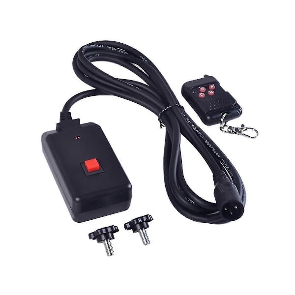 90-240vac 2-i-1 Trådlös Fjärrkontroll 3-stifts XLR för Rökmaskin Party DJ Scenbelysningseffekter [DB] Black