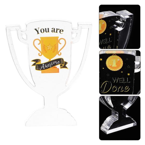 Anställdas erkännande troféer minitrofépriser dekoration motivation rektangulär form 6 st