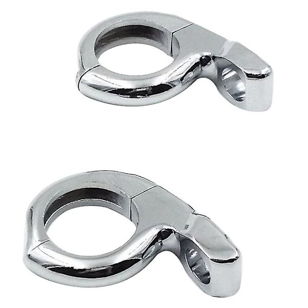 1 tum 25 mm krom blinkers styrstång klämma på speglar adapterfäste Atv motorcykel skoter silver