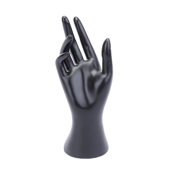 Kreativ Handformad Ringhållare Praktisk Smyckesdisplay Armbandsdisplay Organizer Rack för Hem Butik [DB] Black 7.5X9X22cm