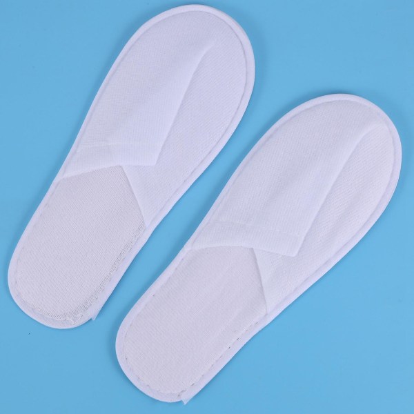 Engangs slippers, 24 par lukkede tå engangs slippers passer til størrelse for mænd og kvinder til hotel, S