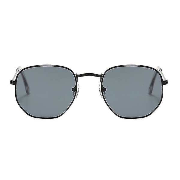 Merkkisuunnittelijan Neliömäiset Aurinkolasit Miehille Muodikkaat Peili Retro Aurinkolasit Miehille Vintage Varjot Klassiset Metalli Polygoni Oculos De Sol db Black Gray other