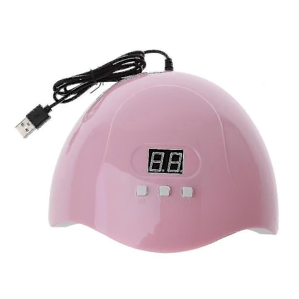 54w UV-tørrer UV-harpiks Hurtig UV-hærdningslampe 30s 60s 90s Timer Neglekunst Manicure Gel-tørrer USB-opladning Smykkefremstillingsværktøjer-1 db