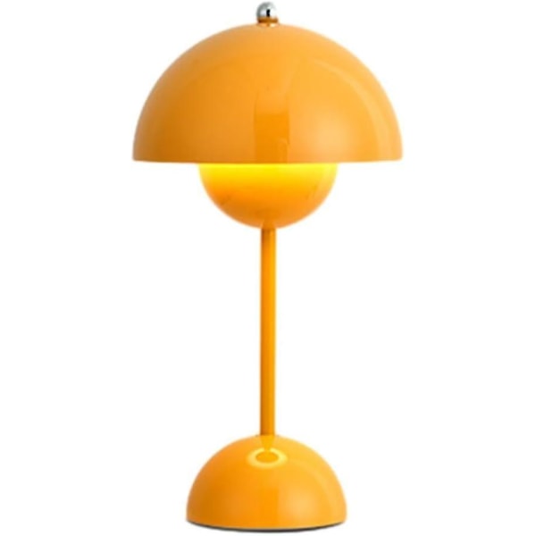 Led Flowerpot bordlampe, moderne Macaron lampe, dæmpbar bordlampe med 3 farver [DB] Yellow