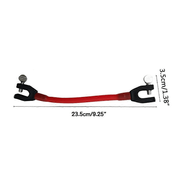 Ski Træningshjælp Bærbar Ski Tip Connector Nem Sne Ski Træningsværktøj til Børn db Black