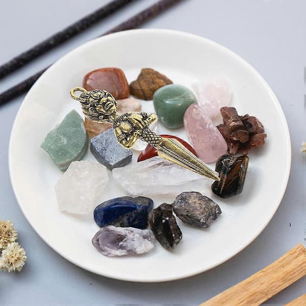 Religiøs Buddhisme Phurba Nøglering til Feng Shui Indretning 2 Stk.