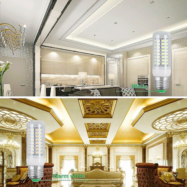 E27 LED-lampor [DB] Warm White 5PCS