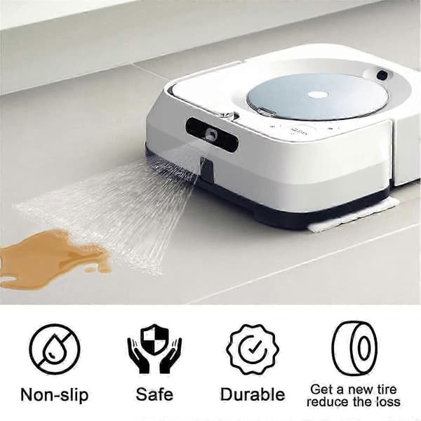Hjul Dæk Erstatning til iRobot Braava Jet M6 (6110) (6012) (6112) [DB]