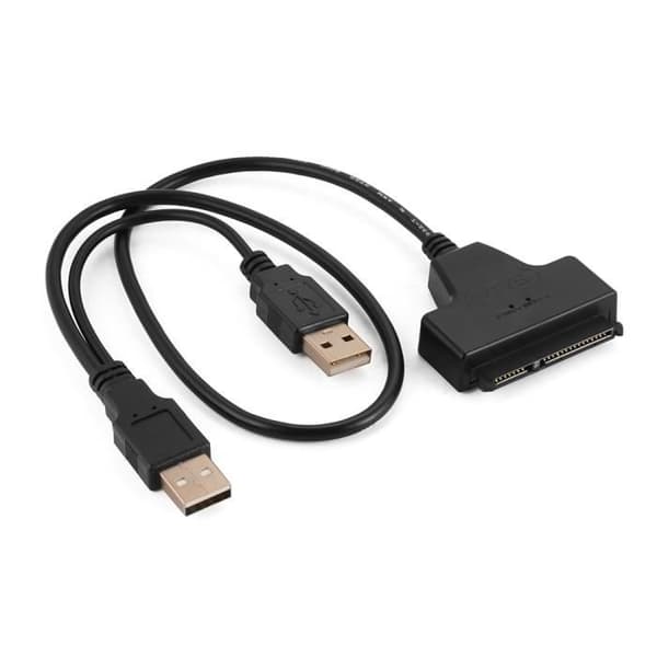 XCSOURCE USB 2.0 til SATA 22-ben 2.5-tommer ekstern HDD SSD harddiskadapterkabel Højhastigheds SATA-kabel [DB]