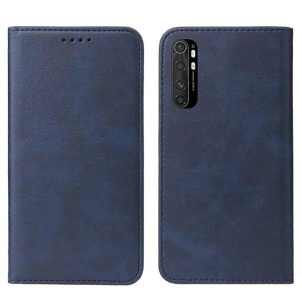 Magnetiskt läderfodral för Xiaomi Mi Note 10 Lite [DB] Blue