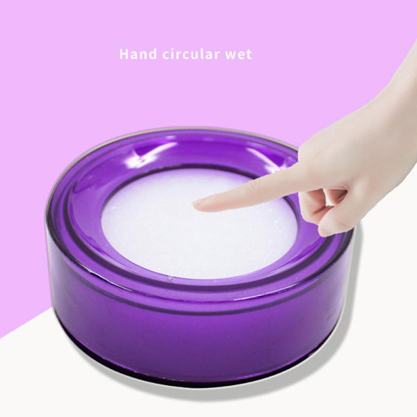 Finger Wet Sponge Cup Finger Moistener For Counting Currency Papers Money Bills Db