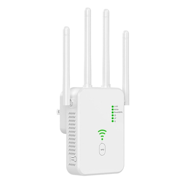 Wifi-laajennin Wifi-vahvistin 300Mbps Wifi-vahvistin Wifi-kantaman laajennin Dual Wifi-reititin Toistin kotiin 2.4Ghz db White