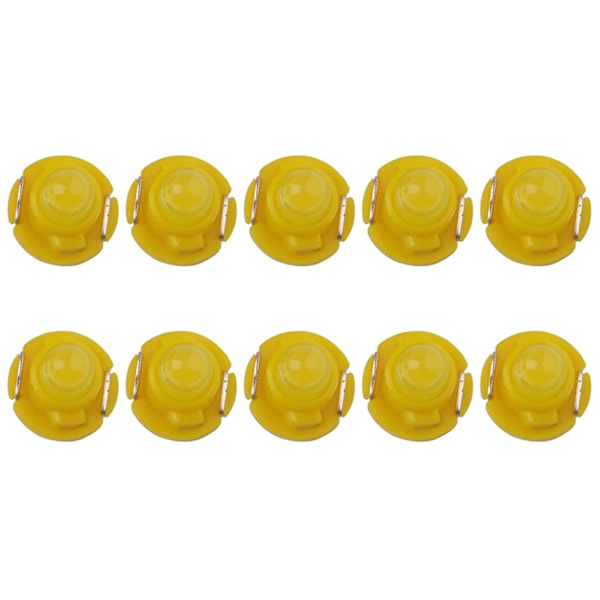 10 st T3 Led 1smd 12v Bilinstrumentpanel Indikatorljus Inre Läslampa Glödlampor [DB] Yellow