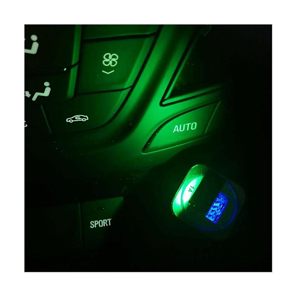 2 st Universal Mini Usb Led Billampor Bil Inredning Atmosfärljus Färgglad Dekorativ Lampa Bil A