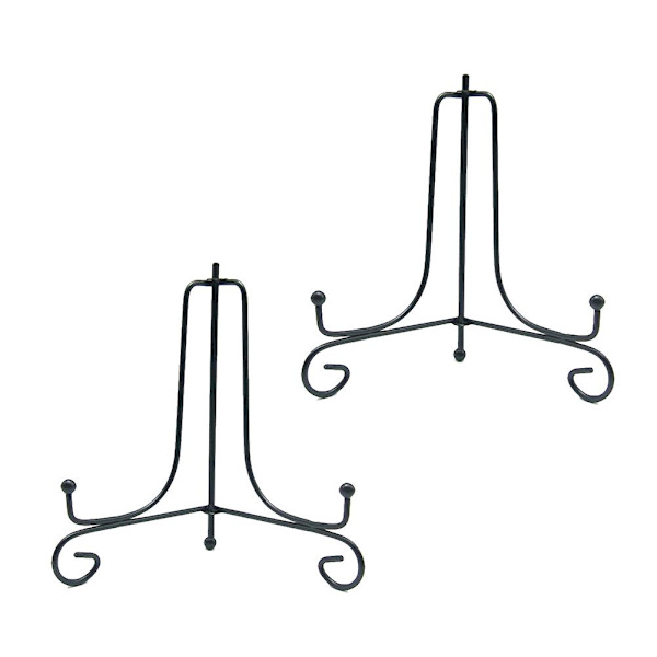 4 stk. Billedramme Stativ Opvaskestativ Tallerken Display Stativ Tallerkenholder Stativ Dekorativ Tallerken Stativ Metal Tallerkenholder
