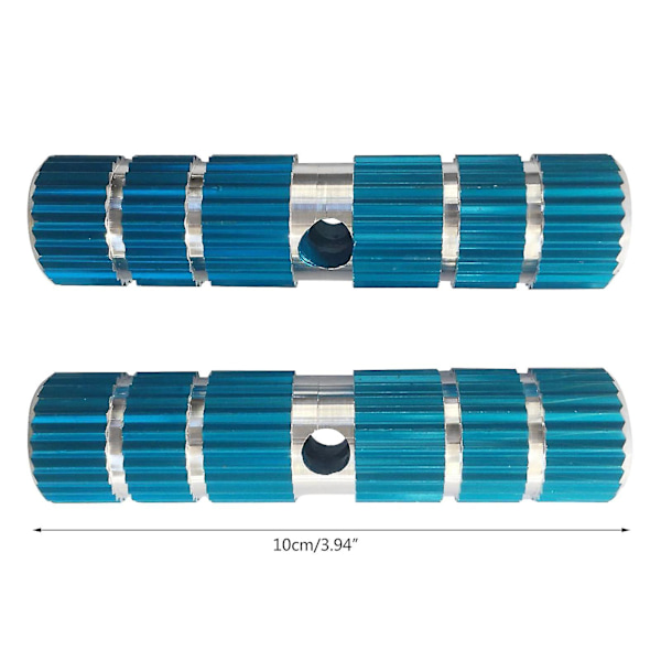 Cykel Bagerste Stunt-Stifte Aluminium Legering Cylinder Pedal Fod Stativ til BMX Cykler Blue