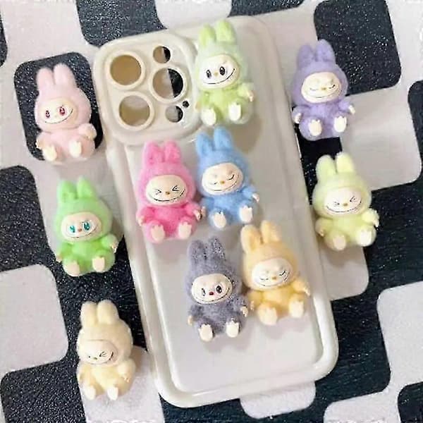Ny 10-pack Mini Labubu Sittande Actionfigur Söta Labubu Dockor Set Modell Samling Dekor [DB]