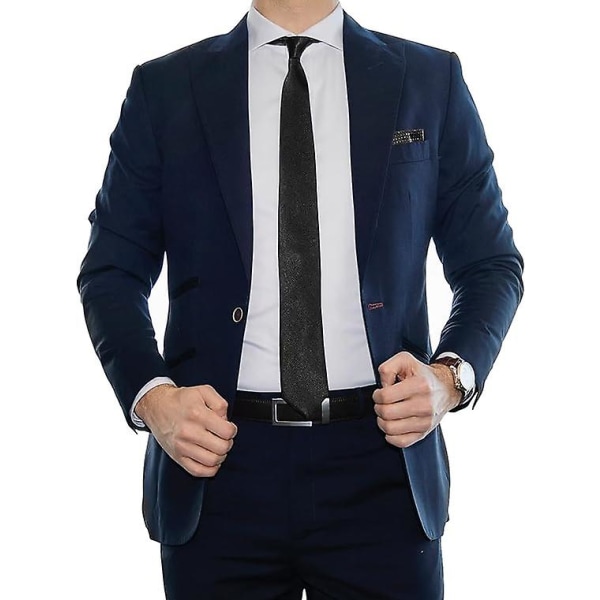 Menn slips ensfarget hals slips for menn bryllup virksomhet formelle slips svart