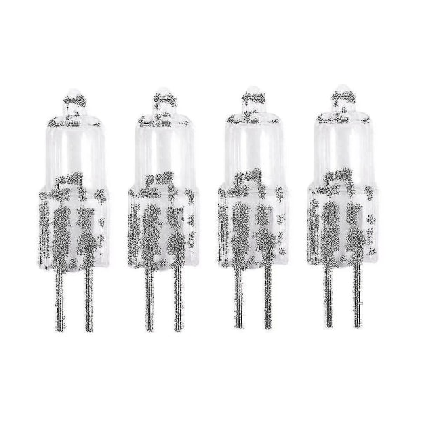 12v 20w 2 Pin G4 Base Halogenpære 4 stk. Varm Hvit Db