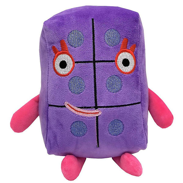Cartoon Numberblocks Mjuk Plyschdocka Fyllda Leksaker Tidig Utbildning För Baby Leksaker Gåvor DB Six