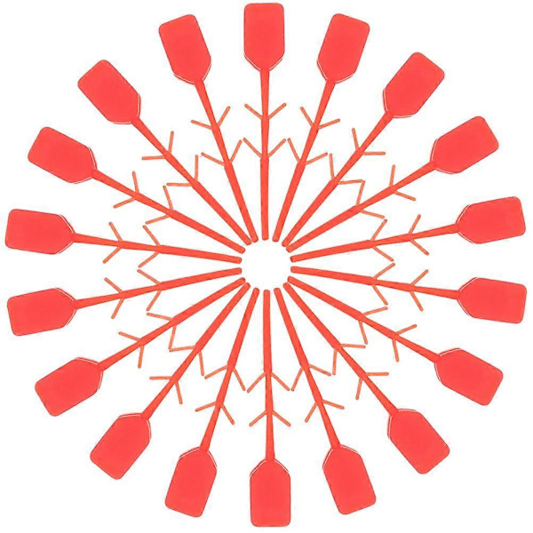 300 stk. Sikkerhedsforsegling til brandslukker, låseforsegling til brandslukker, brandslukkerforsyning [DB] Red 3.50X0.50X0.20CM