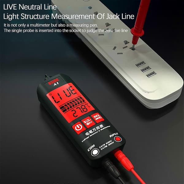A1 Helautomatisk Anti-Bränn Intelligent Digital Multimeter db Multicolor