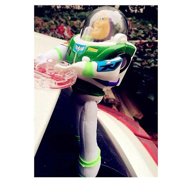 Toy Story Sheriff Woody Buzz Lightyear Bil Dukker Plysj Leke Biler Bakre Henge Morsomme Leke Søte Bil Dekorasjoner Bursdagsgaver DB Bass Lightyear B