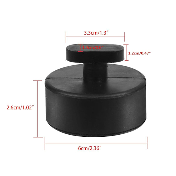 4 st bilar stöd block gummi dyna solid adapter gummi dyna gummi dyna för Corvette C5 C7 {DB} black