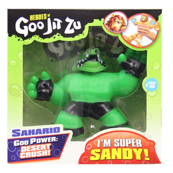 Heroes Sahario Goo Jit Zu Super Sandy Super Stretchy Figur Leke Db Green