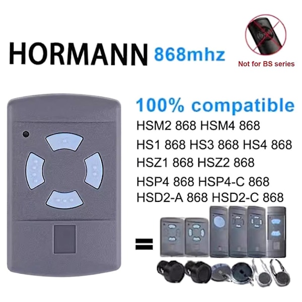 Garageport Handhållen Sändare Fjärrkontroll Sändare för HORMANN 868MHZ {db}