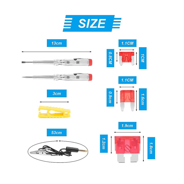 306 st bilblossäkringar sortiment kit, standard/mini/låg mini blad bilblossäkring med säkringstestare och avdragare