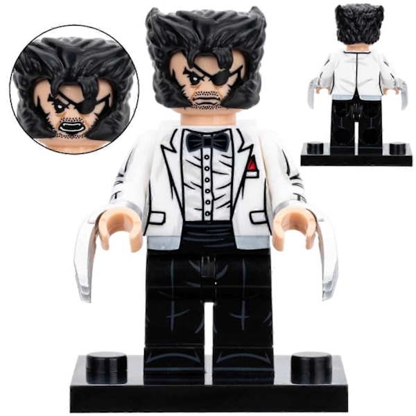Deadpool X Wolverine Multiverse Variants Minifigurset 2 med Vapen med Tillbehör {Db}