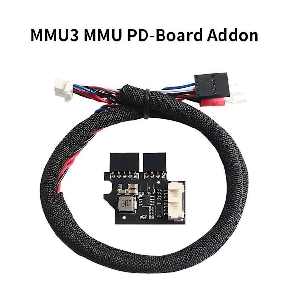 DB For Prusa MMU3 PD Board Kit Strømforsyningsmodul MMU2S til MMU3 Opgraderet Kit med Kabler til Prusa MK Black