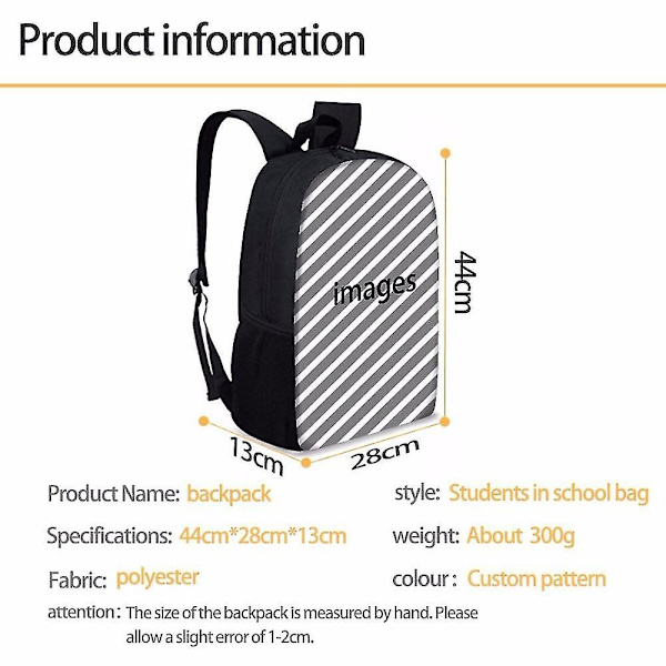 Ny ankomst fodboldstjerne Lionel Messi trykt skoletaske eller taske eller pennepose eller tredelt rygsæk studerende DB 56 Only a backpack