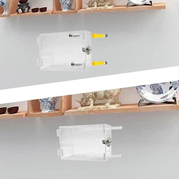 Termostatdæksel, Universal Termostat Låseboks med Lås, Klar Stor Termostatbeskyttelse til Termostat på Væg, Termostat Panel Låsebeskyttelse F [DB] With Key