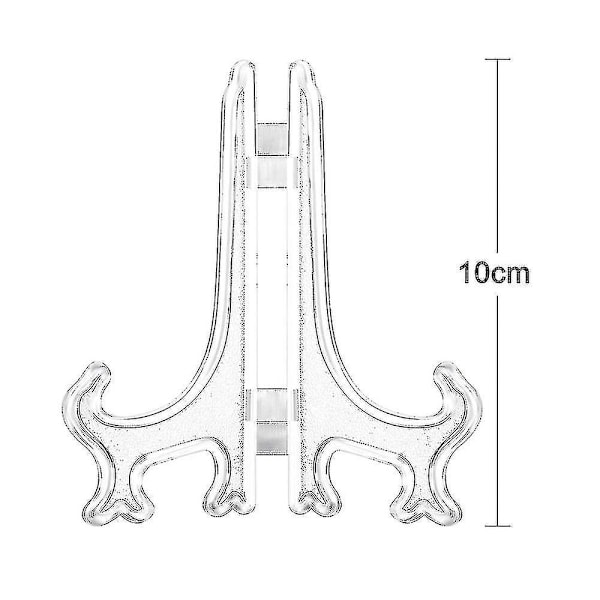 12 stk. Plast Easel Plate Stativ, Plate Stativ, Brett, Visningsstativ For Presentasjon Av Samleplater [DB]