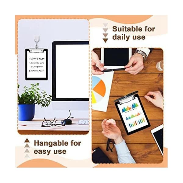 14 stk. monterbare clipboard-clips med penholder, clipboard-clips hardware, clipboard-klemme hardware [DB]