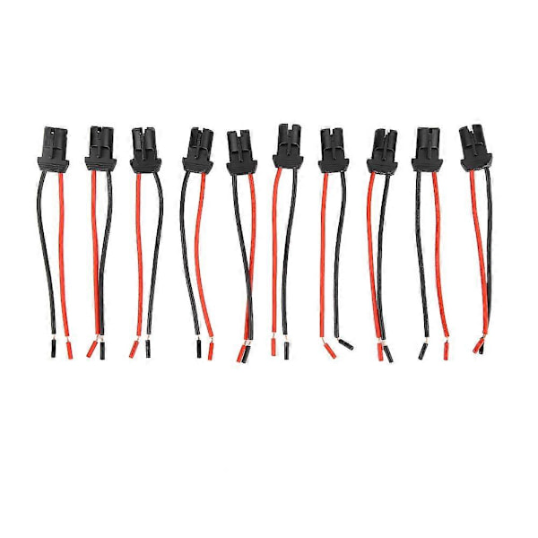 10 kpl T10 Auton, Kuorma-auton, Veneen Kiilavalon Polttimo Naisliitin Lamppu Pidike LED-Pistorasiapohja {DB}