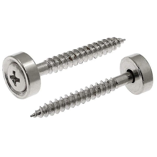 4 STK Gitarhals Koblingsforinger Sett Gitarhals Monteringsskruer Bass Ferrules Foringer med Muttere [db] gold