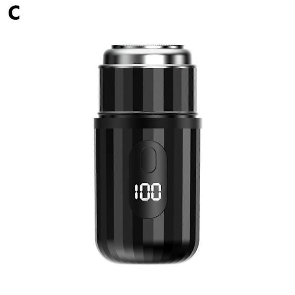 Sopami Mini Elektrisk Rakapparat, Portabel Fickrakapparat för Män och Kvinnor [DB] Black