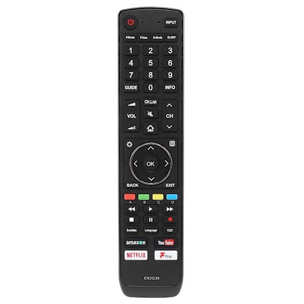 Fjernkontroll EN3G39 erstattet for Hisense Smart LED LCD 4K TV EN3D39 EN3H39 H49N5500 H49N5500UK H43A6200 H43A6200UK H50N5300 [DB]