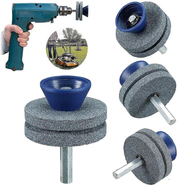 3 st Universal Gräsklipparbladsslipare För Alla Elektriska Borrmaskiner & Handborrmaskiner [DB]