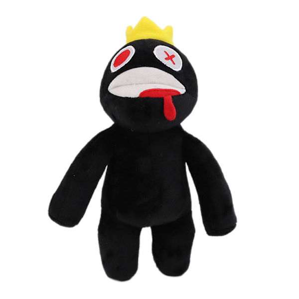 9 figurer av Rainbow Friends plysjleker, Rainbow Friends utstoppede dukkegaver [DB] black 20cm