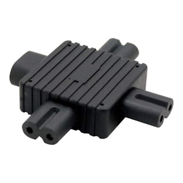 Strömförsörjningsomvandlare Adapter IEC320-C8 Hane till Trippel C7 Hona [db]