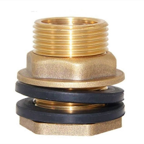 1\" Hun 1-1/4\" Hann Solid Messing Vanntank Kobling Skott Tank Tilkobling [db]