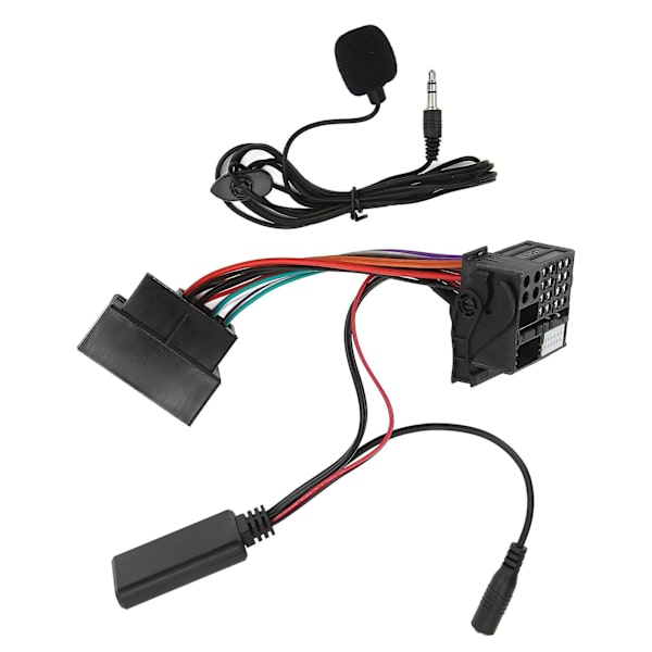 Bilstereo 40-polet ledningsnet adapter med Bluetooth mikrofon AUX til Citroen C2 C3 C4 C6 db