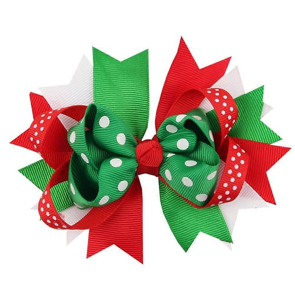 Julhåraccessoarer Rosett Hårklämmor för barn 2 st Högtid Multi 2pcs