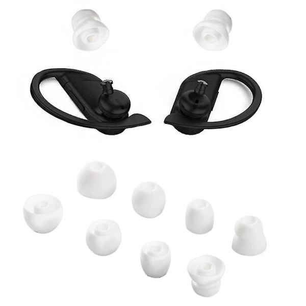 4 par silikone-øretelefoner Ørepropper Udskiftning af ørepropper blødt cover-hætte Passer til Beats Powerbeats Pro [DB] White