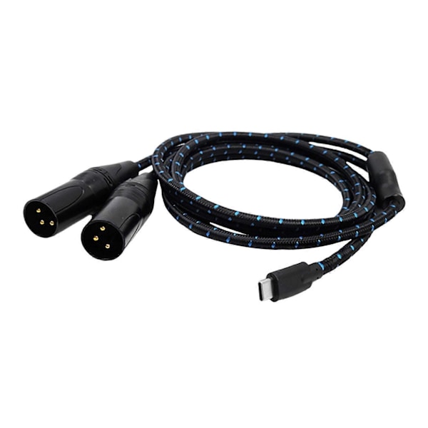 Type C til 2 XLR 3 Pin Type C til XLR Hann Hann til Hann USB C til 2 XLR Hann 50cm [DB] 200cm Optional