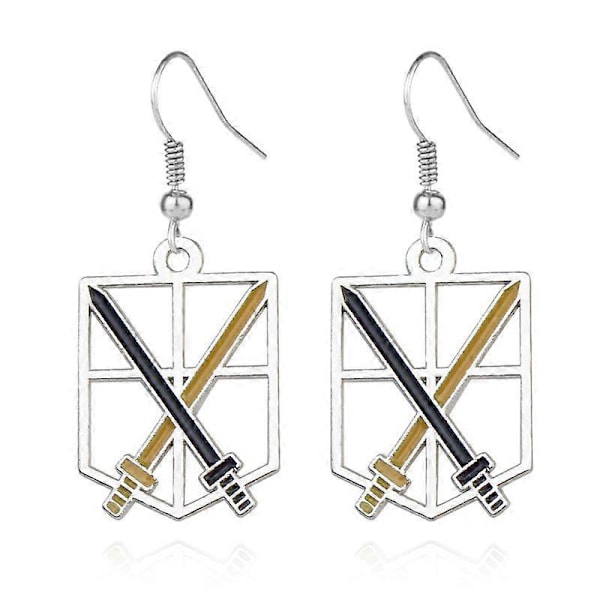 Anime Attack on Titan Akatsuki Organisation Röd Moln Vingar Hängande Örhängen Berlocker Ornament Cosplay Smycken för Unisex Gåva [DB] E204